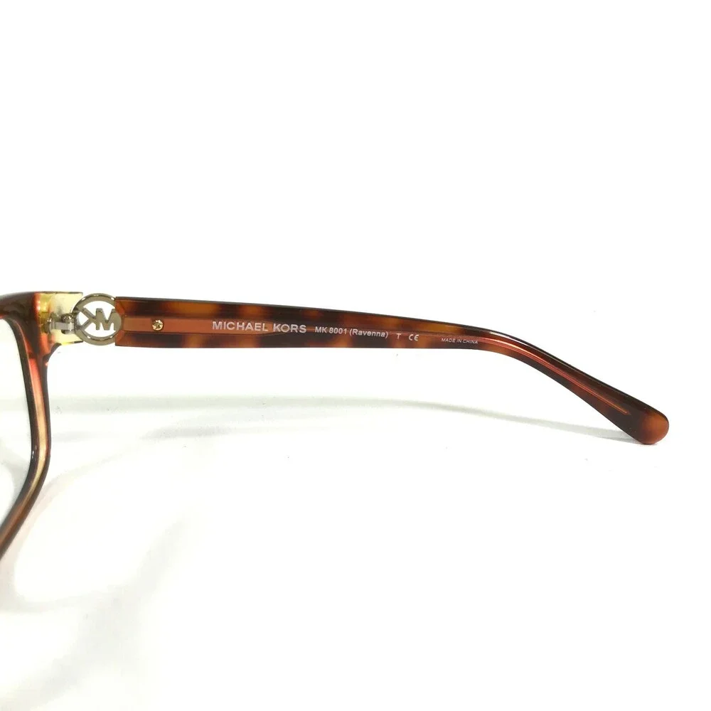 Michael Kors Eyeglasses Frames MK 8001 Ravenna 3004 Tortoise Rectangle 53-18-140 - Picture 7 of 11
